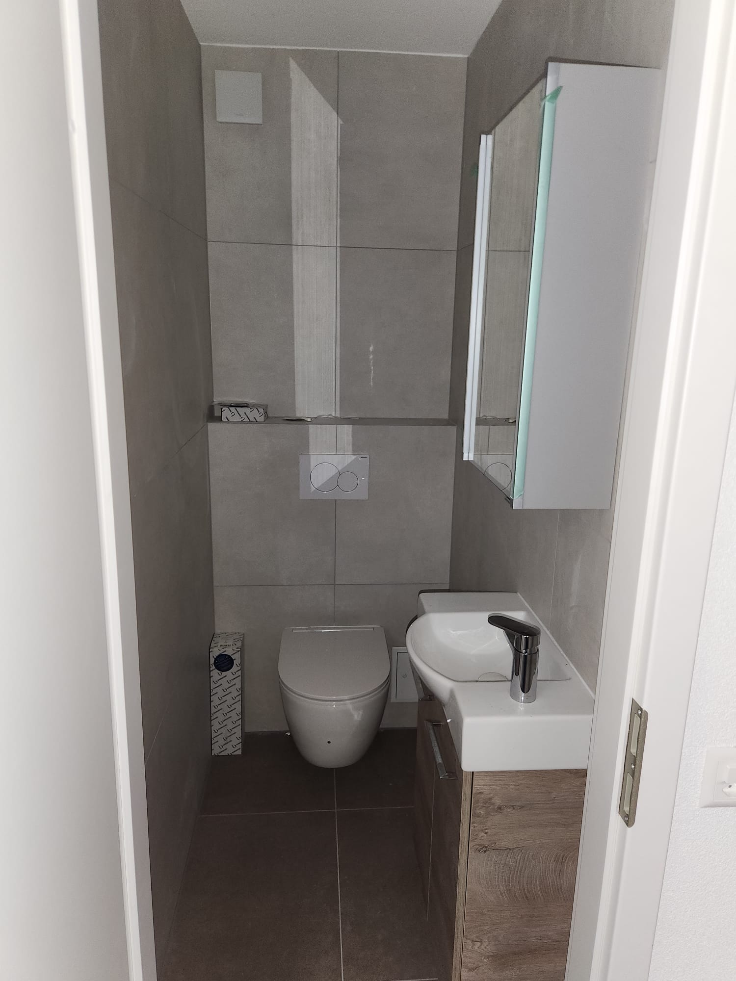 Toilettes après transformation